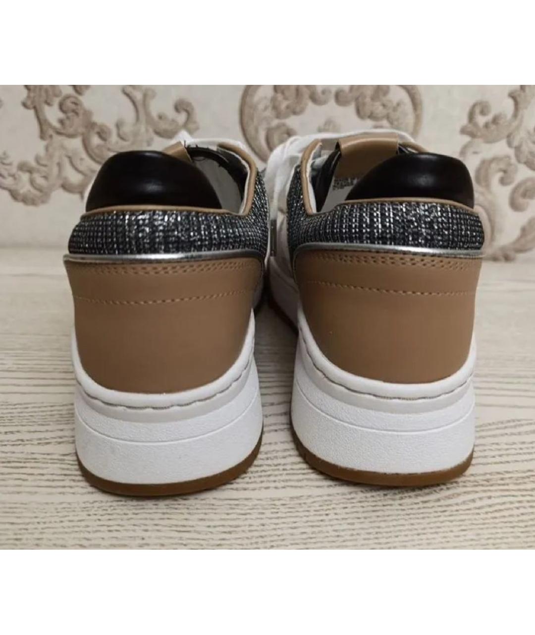 MICHAEL KORS Белые кеды из искусственной кожи, фото 4