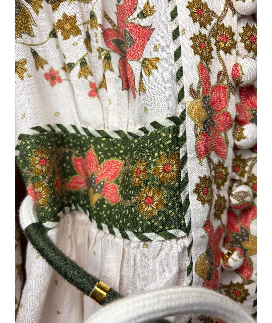 ZIMMERMANN Бежевое льняное повседневное платье, фото 4