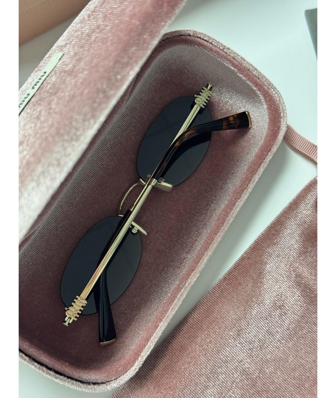 MIU MIU Мульти металлические солнцезащитные очки, фото 8