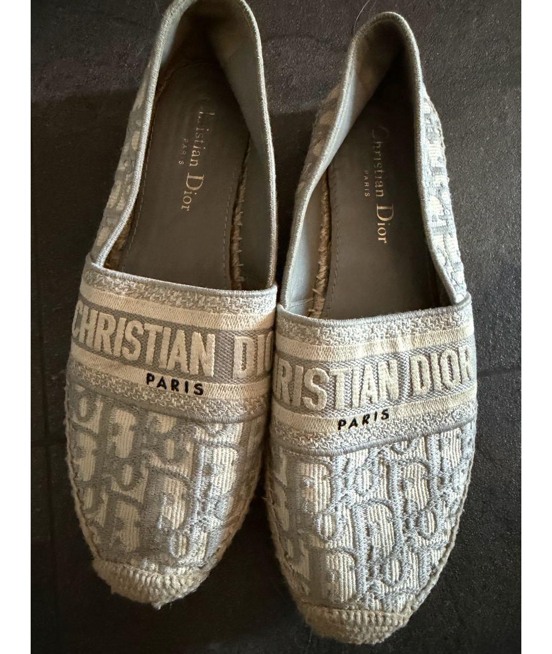 CHRISTIAN DIOR Голубые лоферы, фото 2