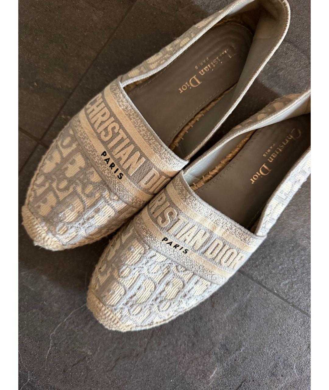 CHRISTIAN DIOR Голубые лоферы, фото 3