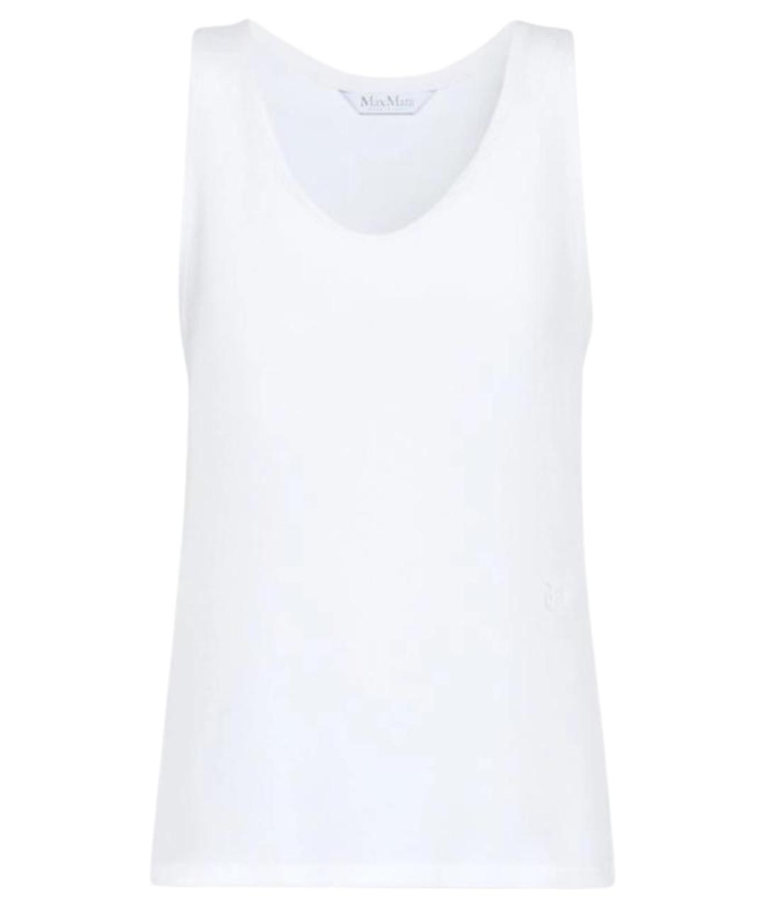 MAX MARA Белая шелковая блузы, фото 1