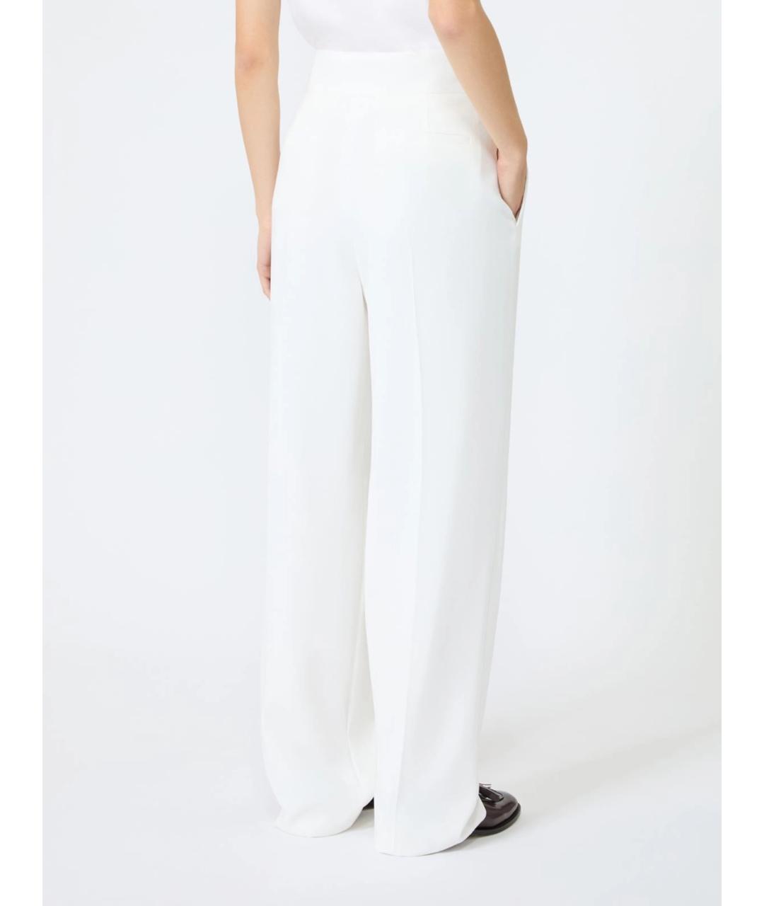 MAX MARA Белые прямые брюки, фото 4