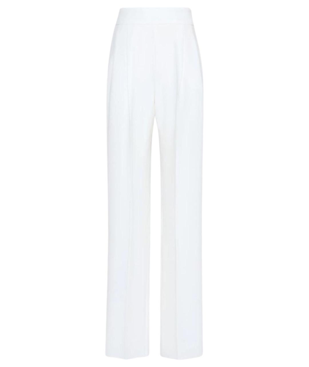 MAX MARA Белые прямые брюки, фото 1
