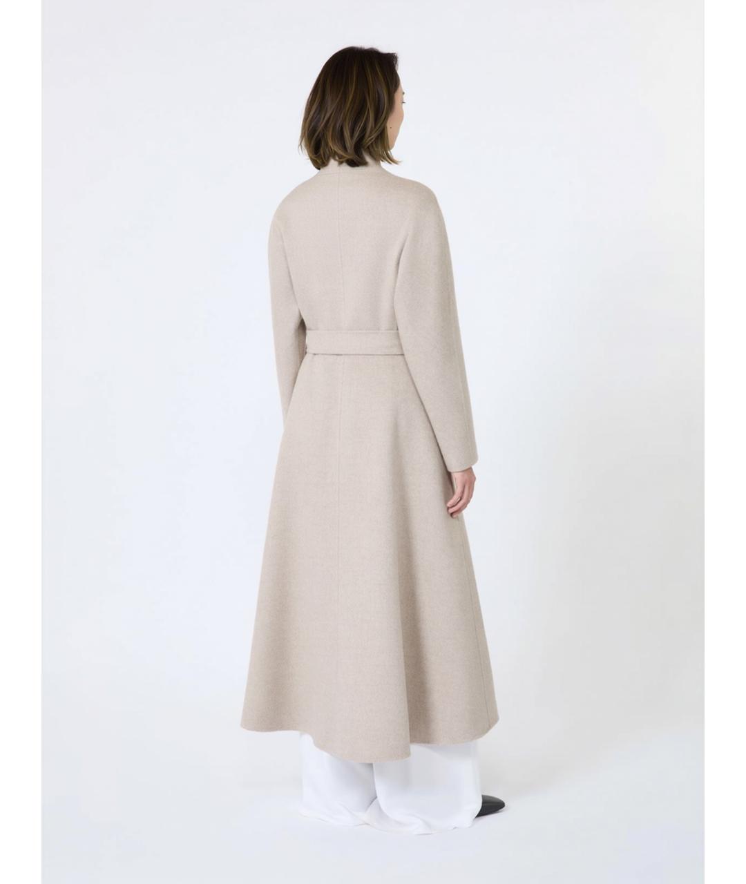 MAX MARA Бежевое кашемировое пальто, фото 4