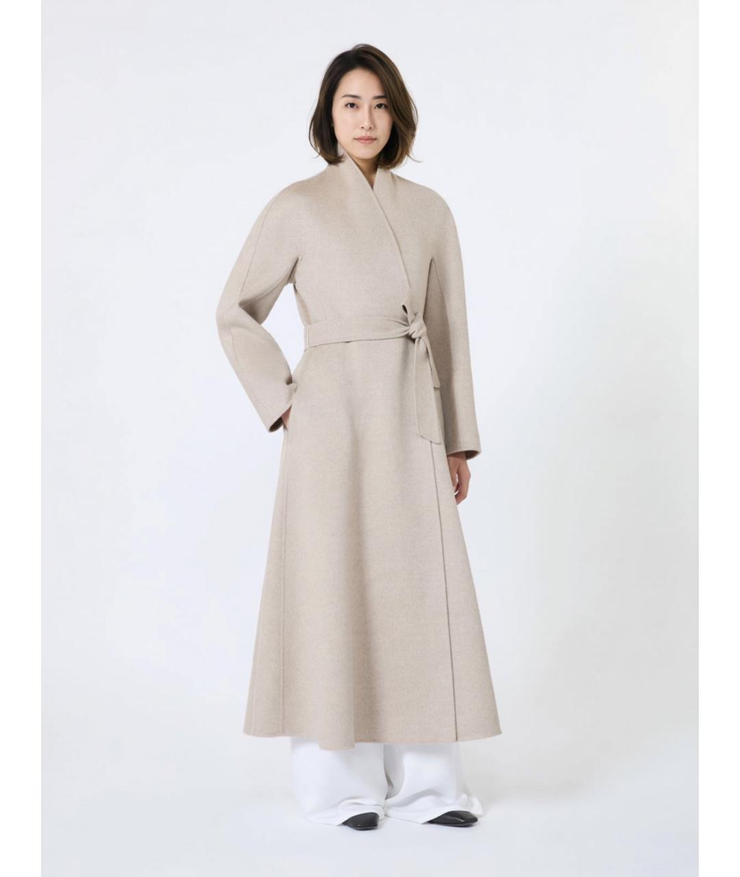 MAX MARA Бежевое кашемировое пальто, фото 3