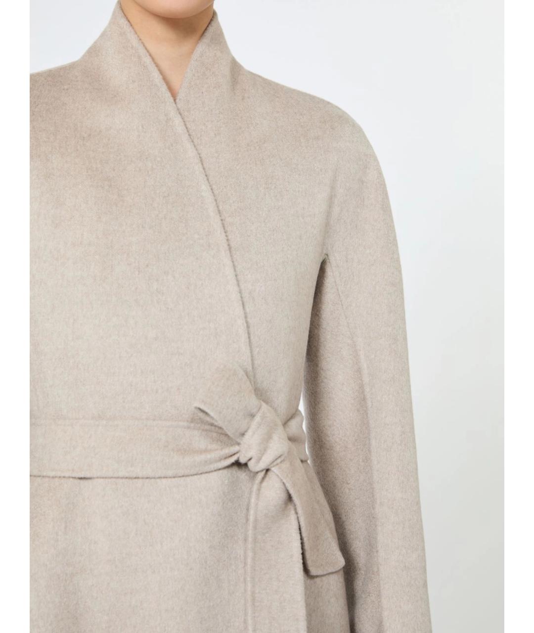 MAX MARA Бежевое кашемировое пальто, фото 5