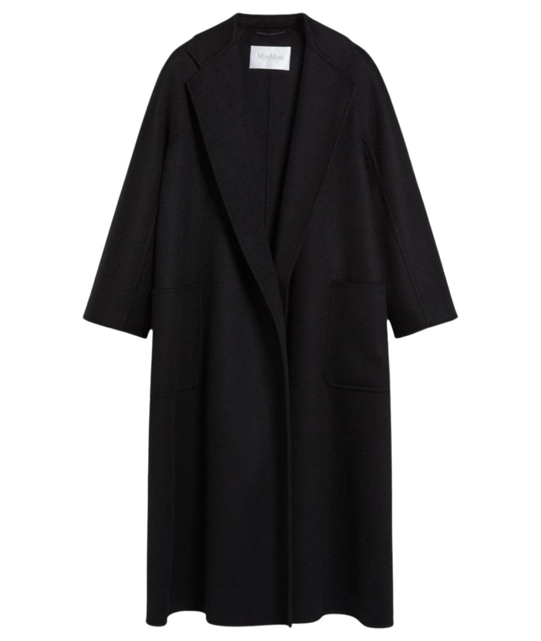 MAX MARA Черное кашемировое пальто, фото 1