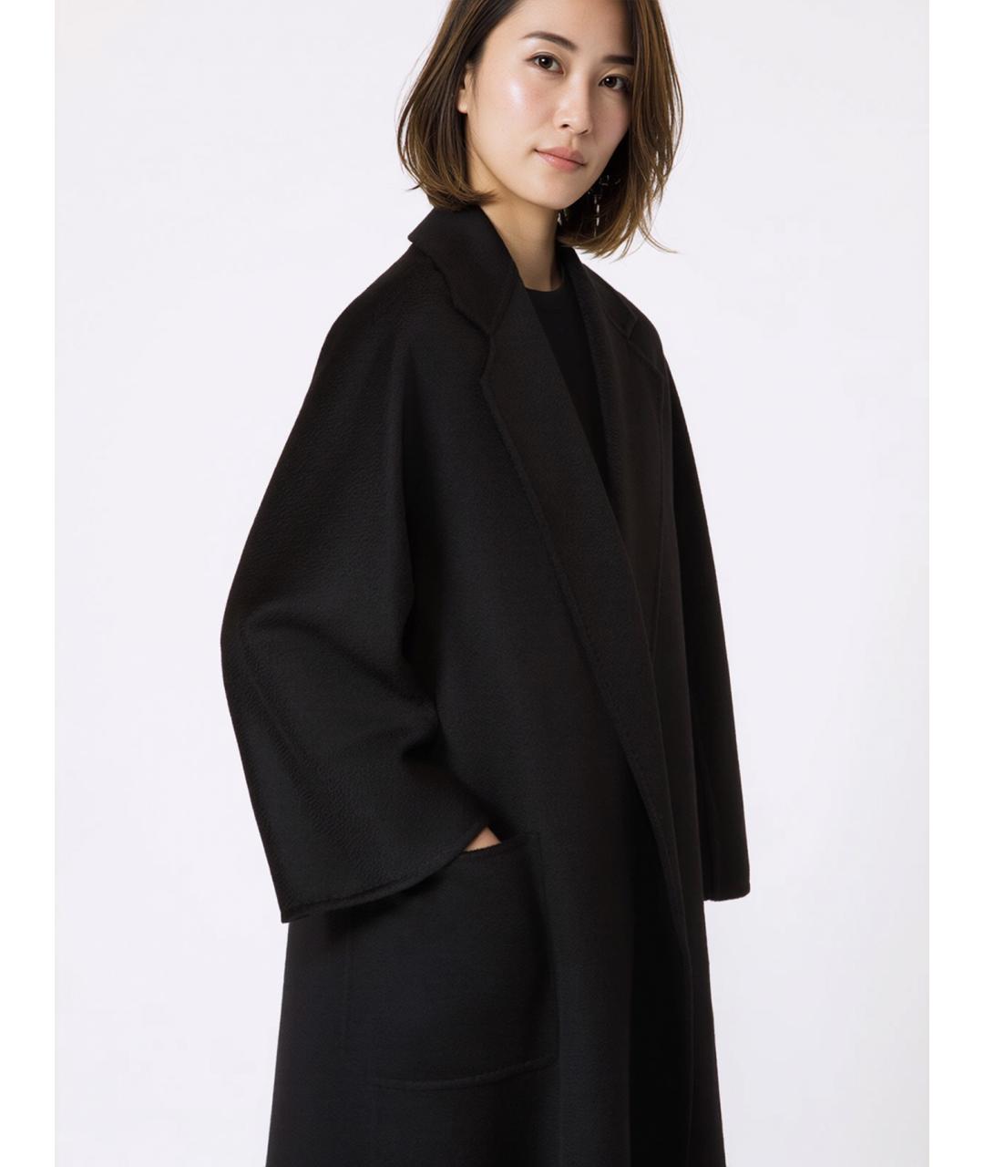 MAX MARA Черное кашемировое пальто, фото 4