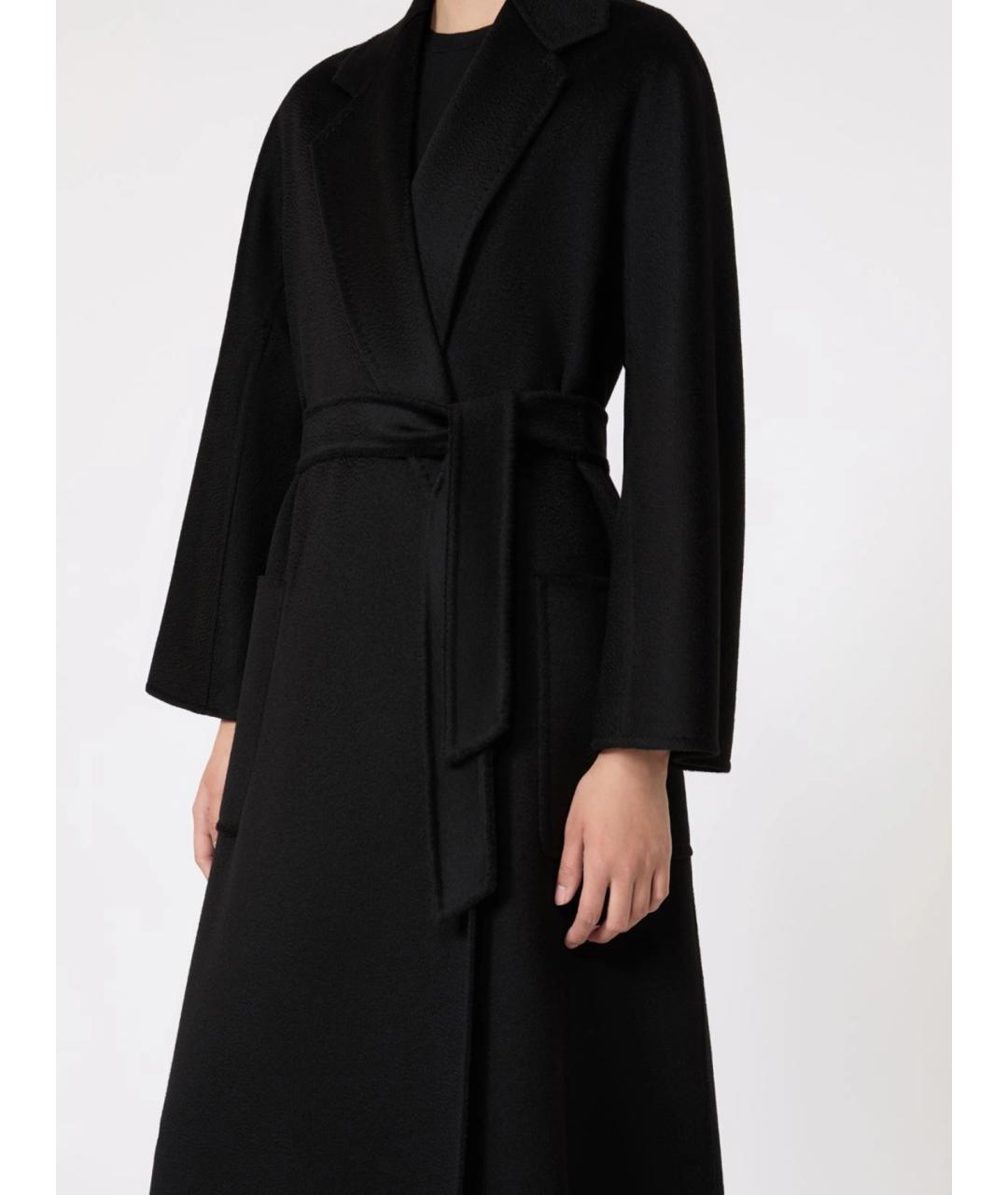 MAX MARA Черное кашемировое пальто, фото 5