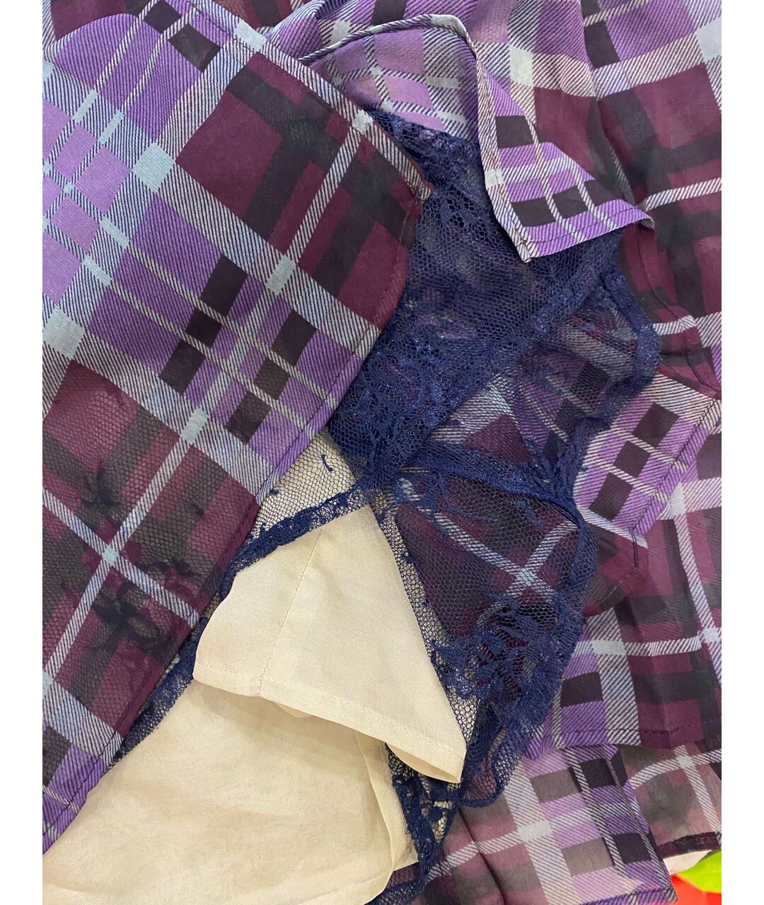 MAX&CO Фиолетовая полиэстеровая юбка миди, фото 4
