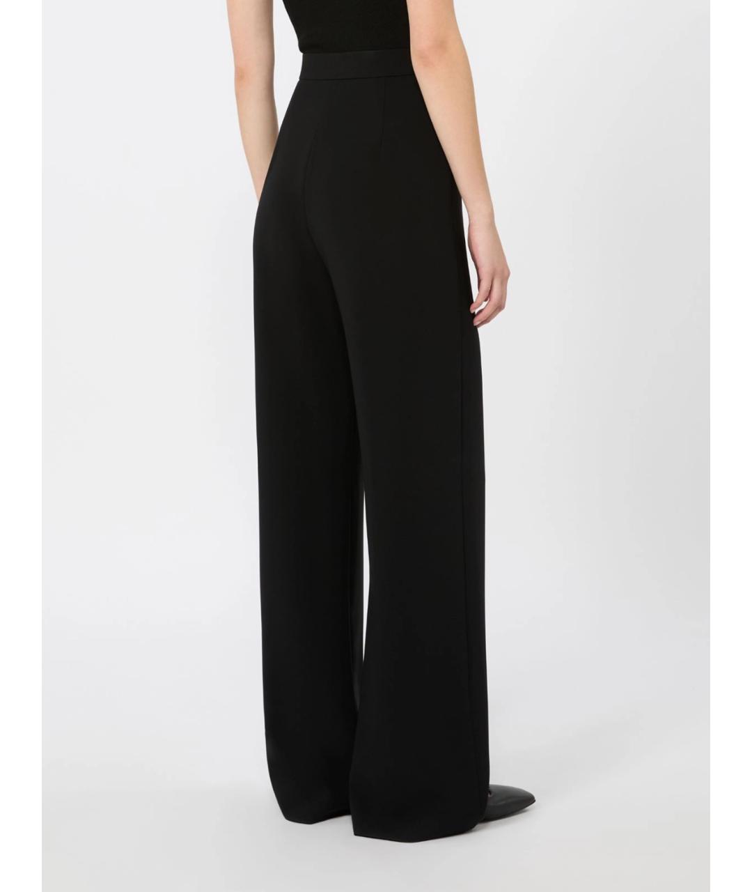 MAX MARA Черные брюки широкие, фото 4