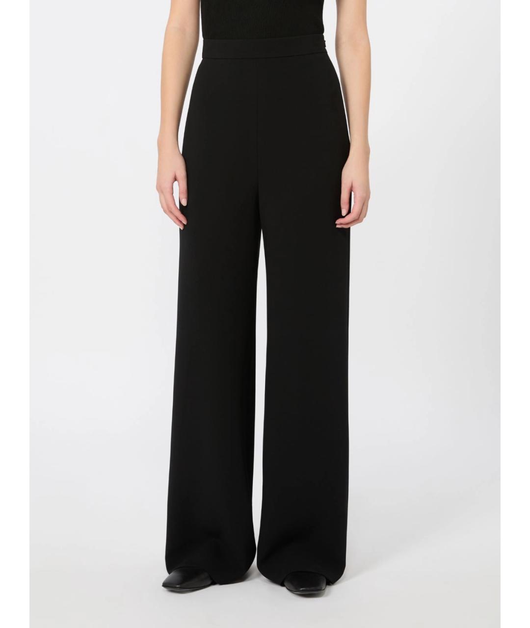 MAX MARA Черные брюки широкие, фото 3