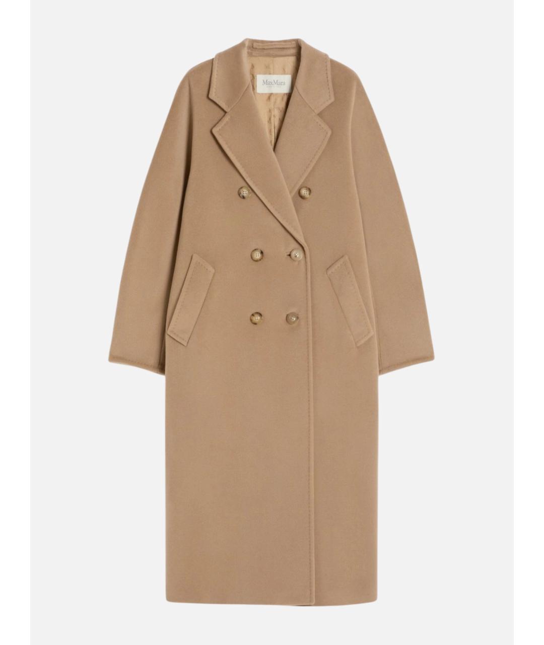 MAX MARA Бежевое шерстяное пальто, фото 6