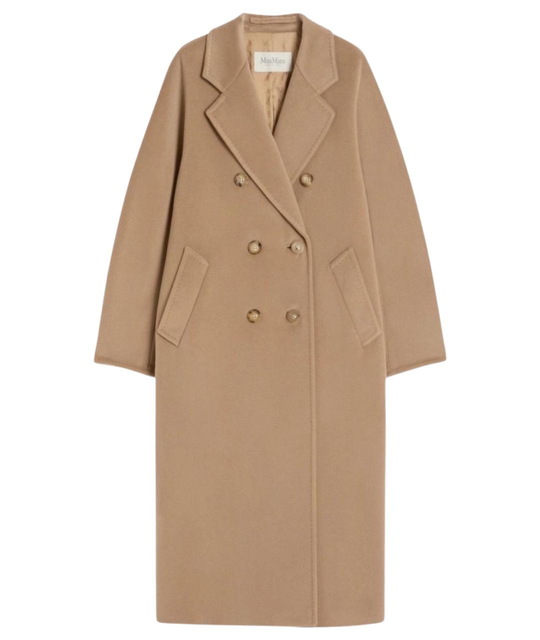 MAX MARA Бежевое шерстяное пальто, фото 1