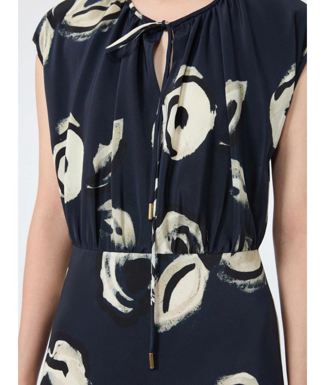 MAX MARA Мульти шелковое повседневное платье, фото 5