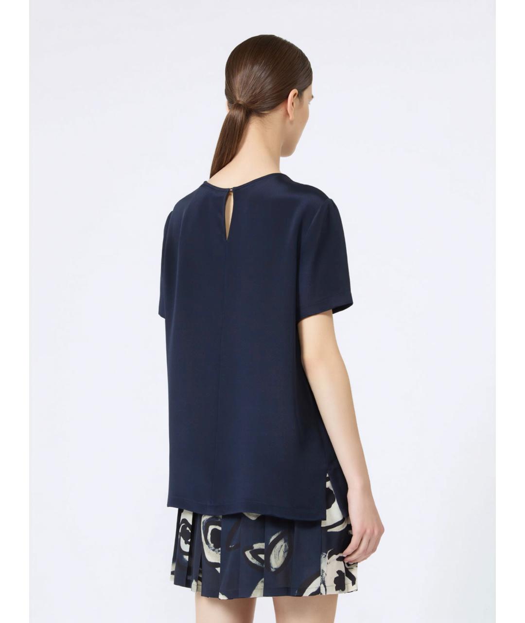MAX MARA Шелковая футболка, фото 4