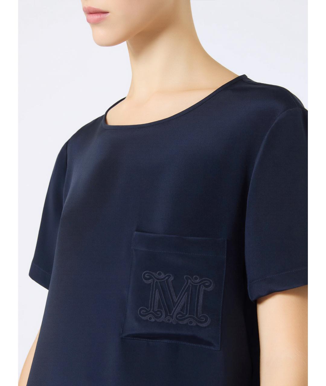 MAX MARA Шелковая футболка, фото 5
