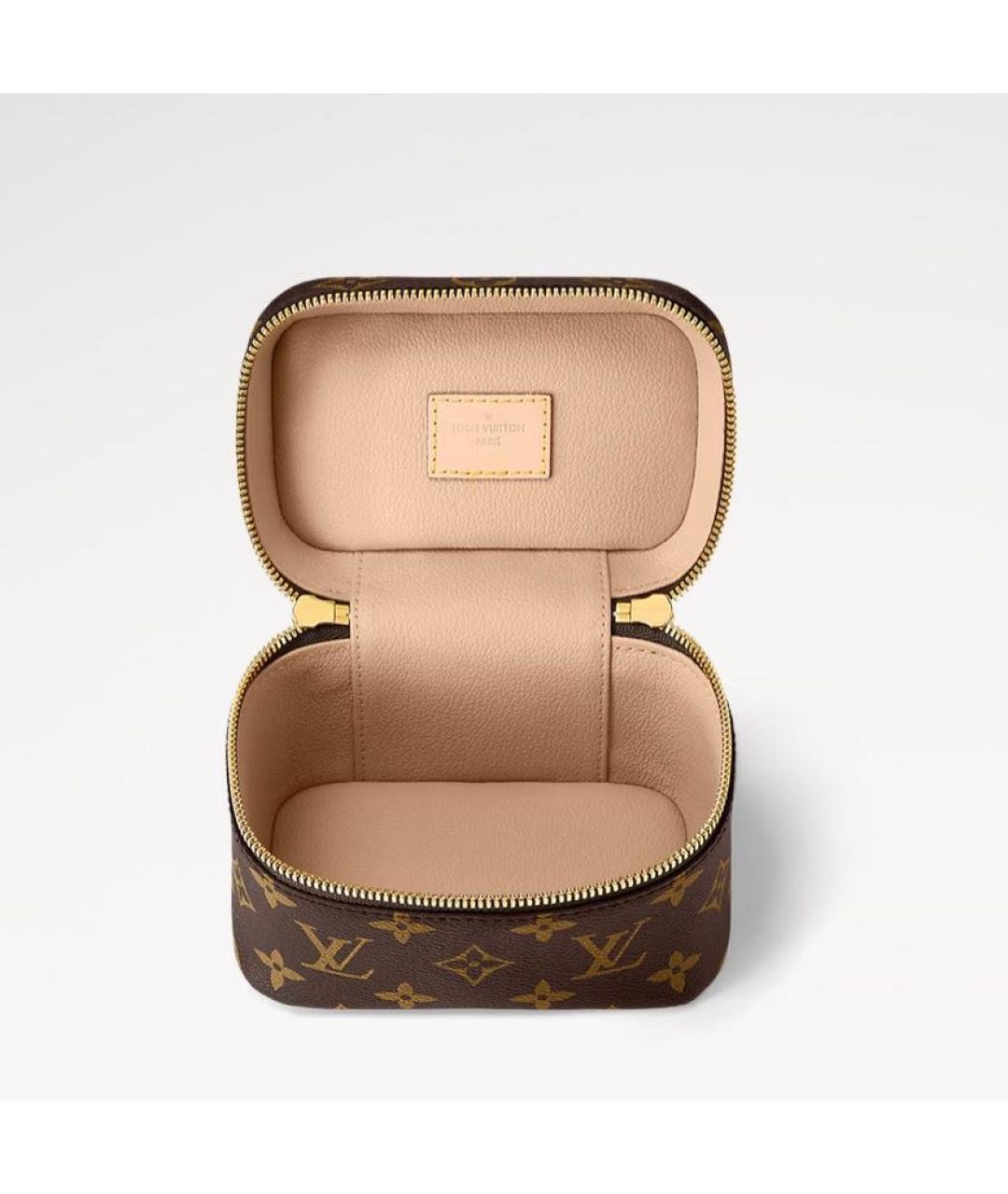 LOUIS VUITTON Коричневая сумка с короткими ручками, фото 2