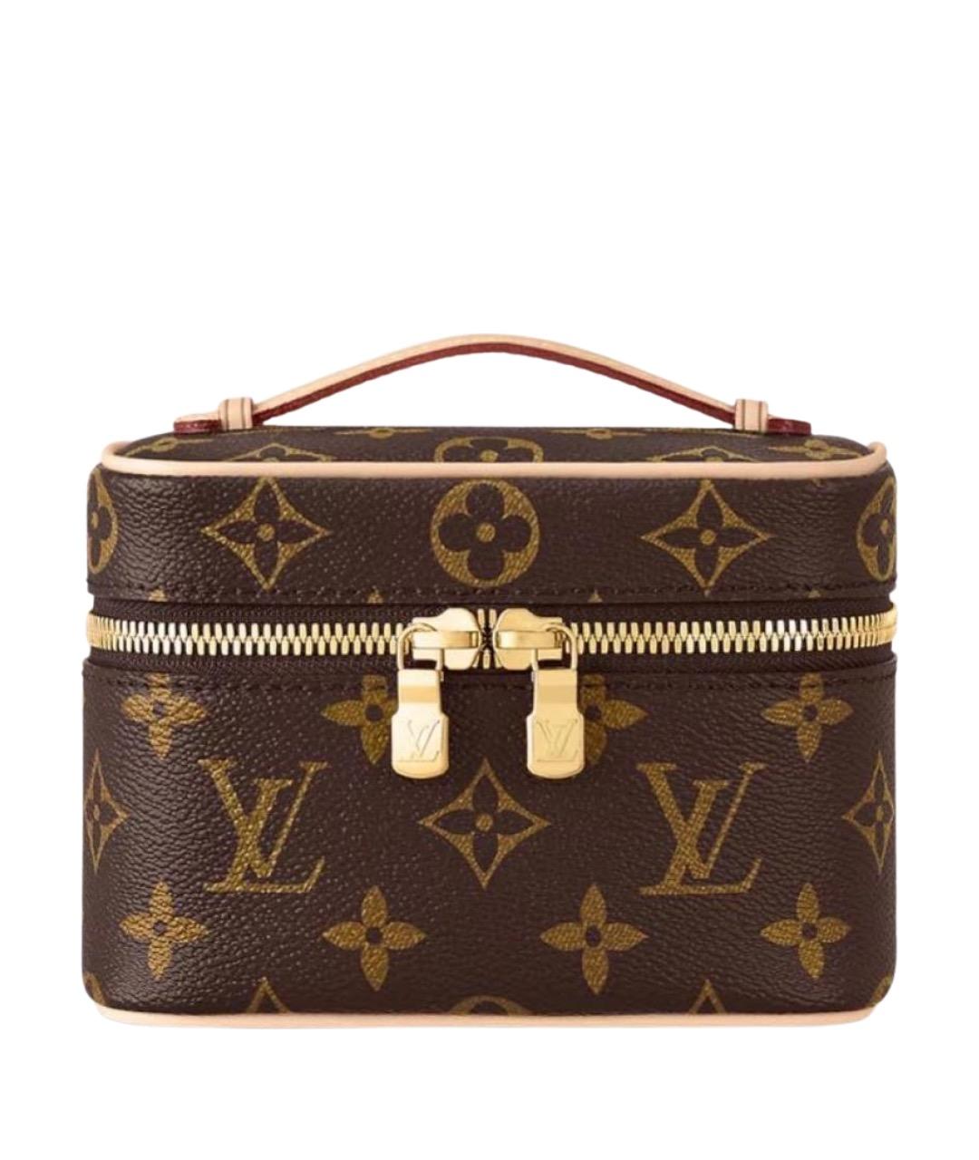 LOUIS VUITTON Коричневая сумка с короткими ручками, фото 1