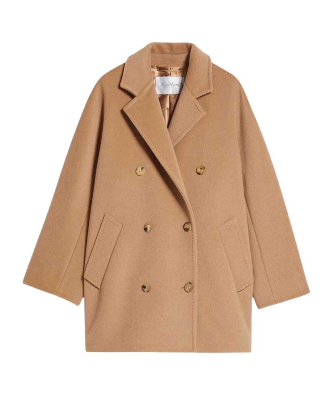 MAX MARA Бежевое шерстяное пальто, фото 1