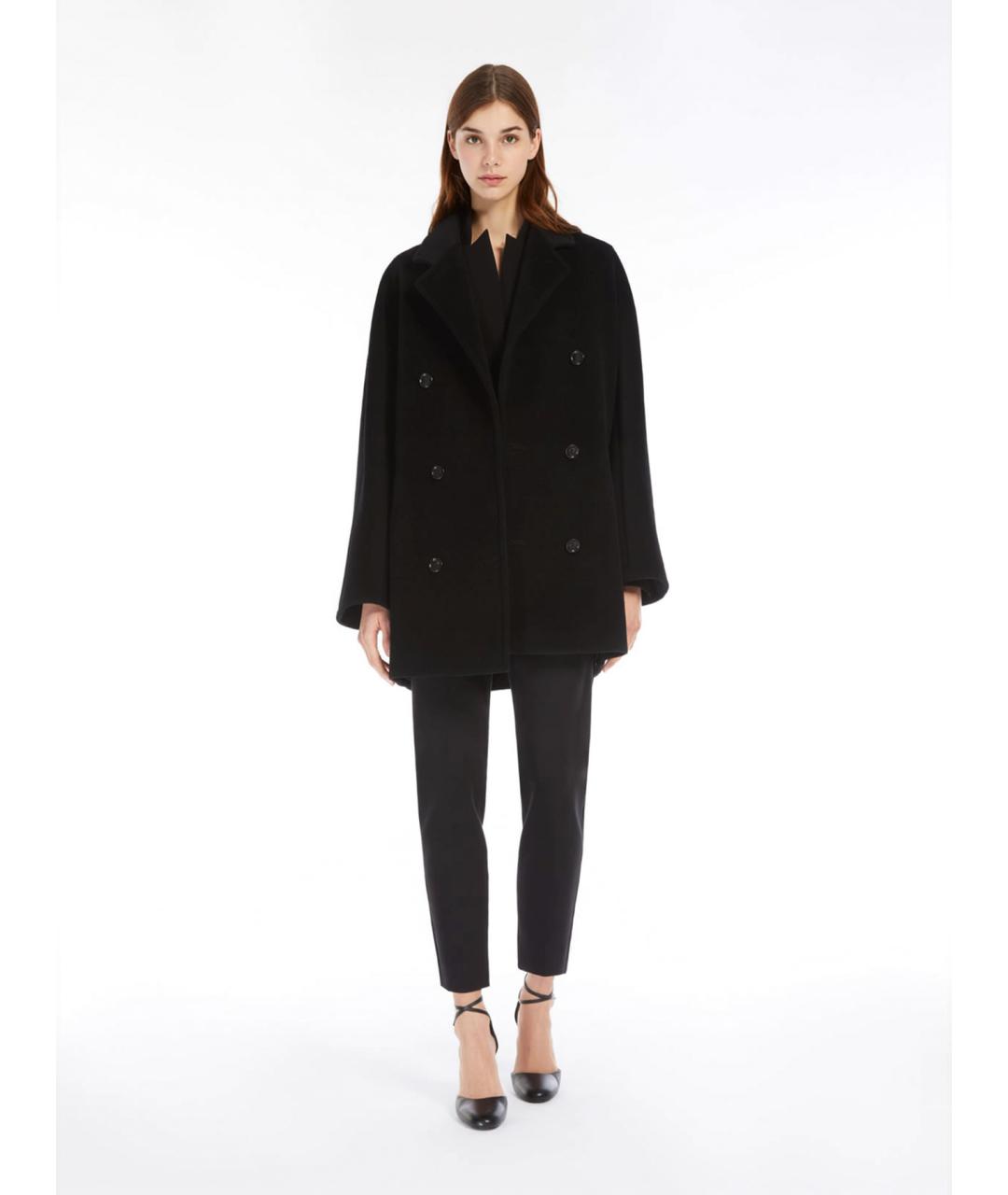 MAX MARA Черное шерстяное пальто, фото 2