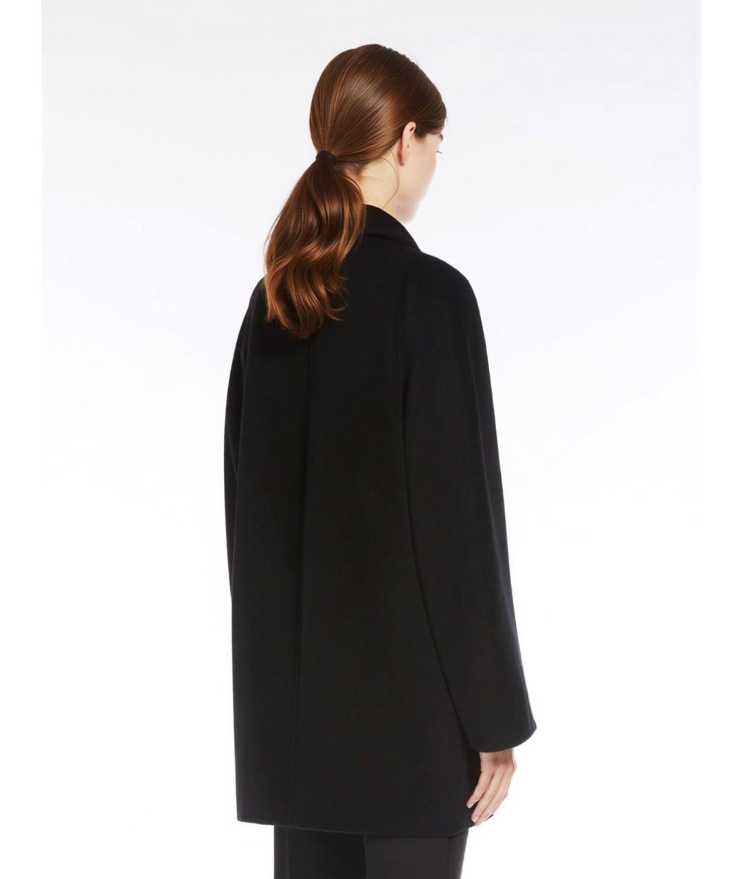 MAX MARA Черное шерстяное пальто, фото 4