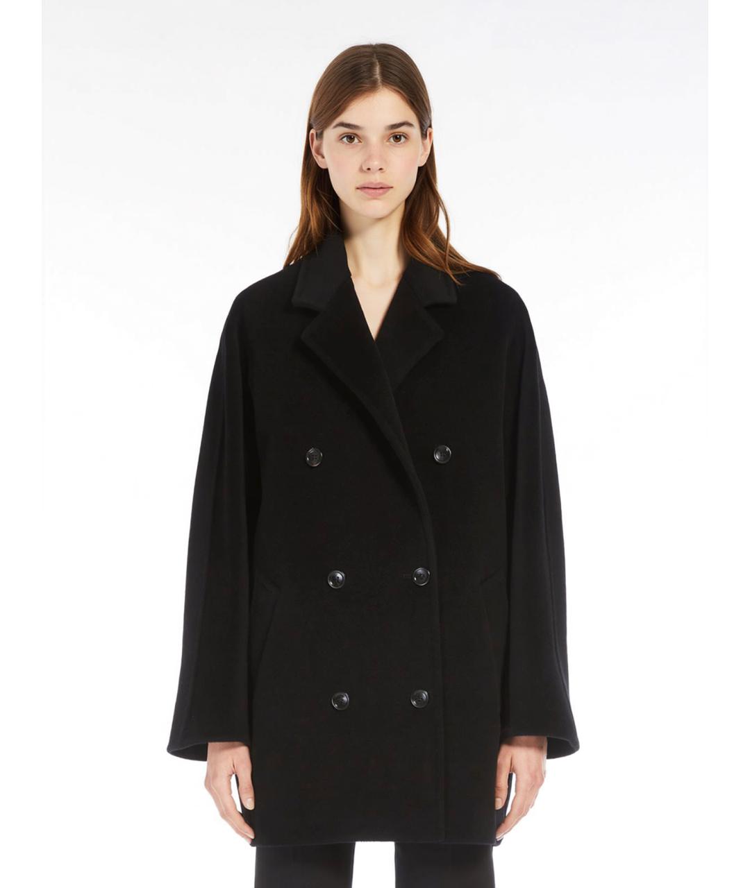 MAX MARA Черное шерстяное пальто, фото 3
