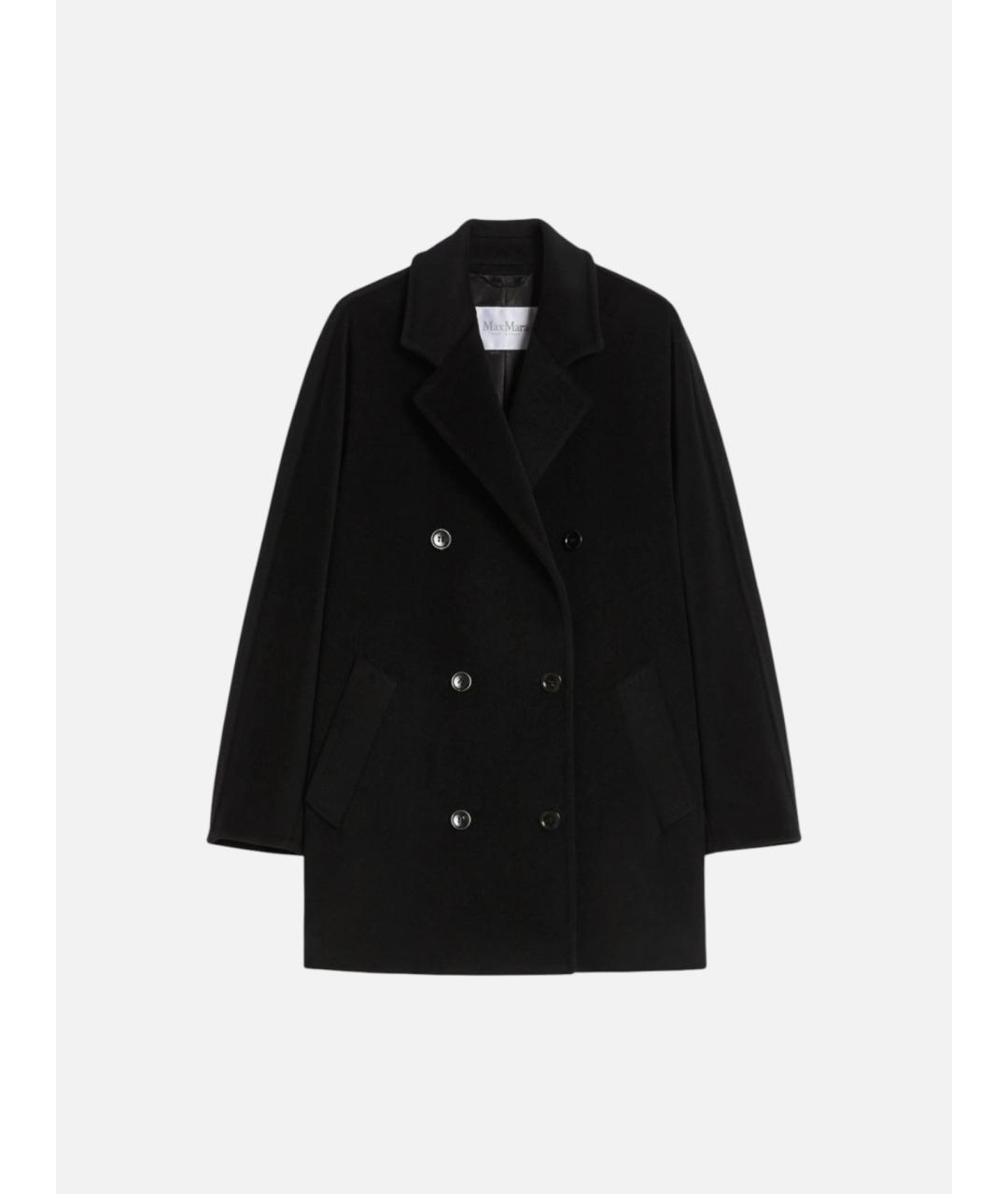 MAX MARA Черное шерстяное пальто, фото 5