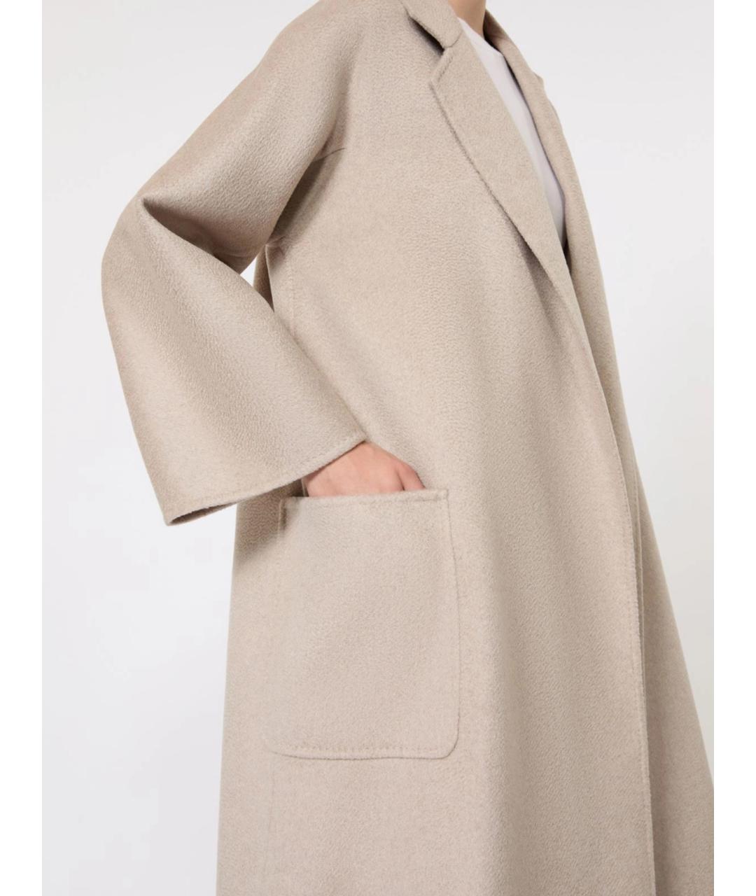 MAX MARA Бежевое кашемировое пальто, фото 4