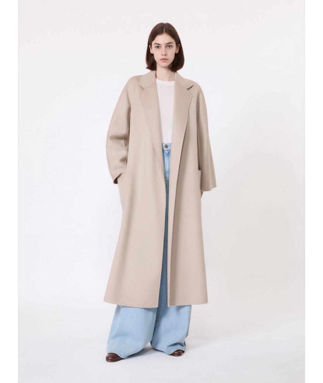 MAX MARA Бежевое кашемировое пальто, фото 2