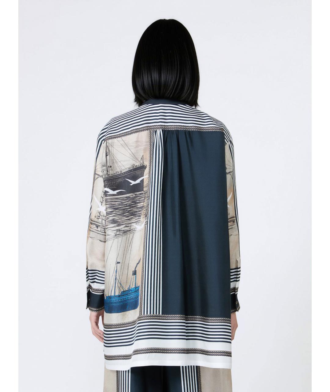 MAX MARA Мульти шелковая рубашка, фото 4