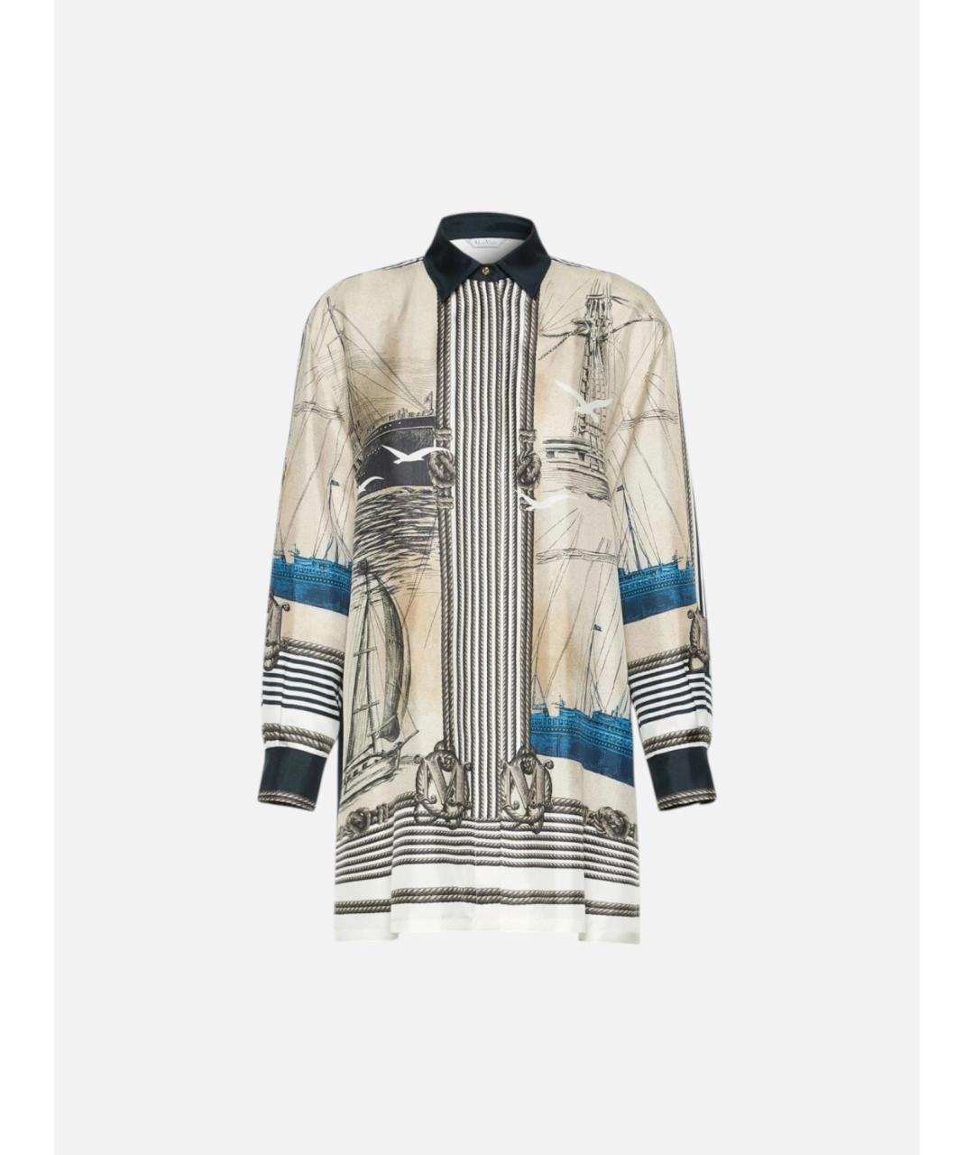 MAX MARA Мульти шелковая рубашка, фото 6