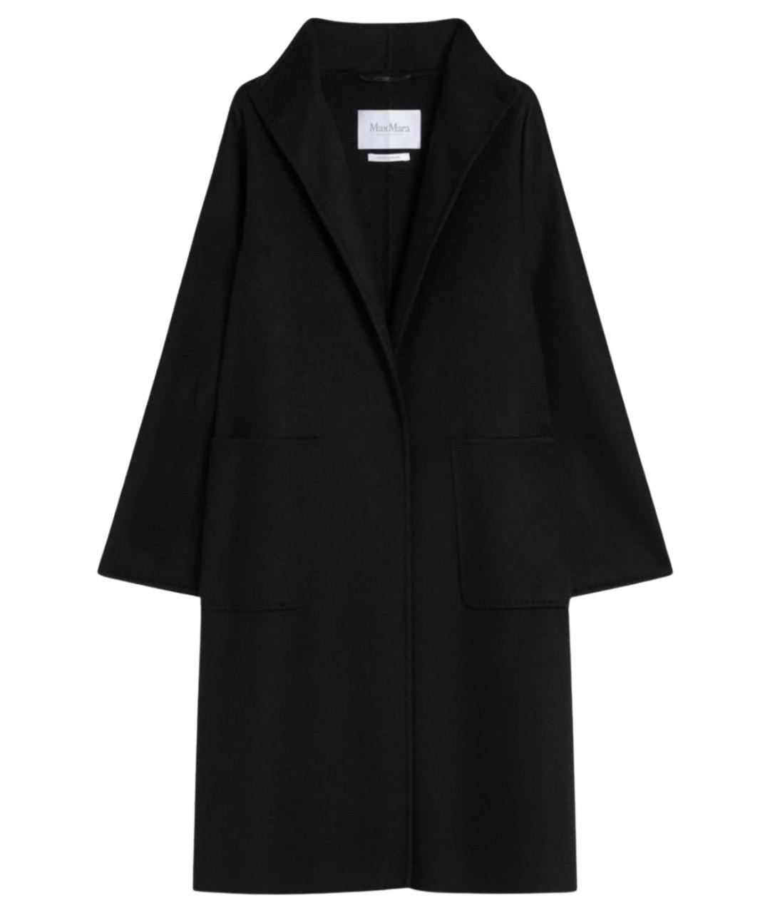MAX MARA Черное кашемировое пальто, фото 1