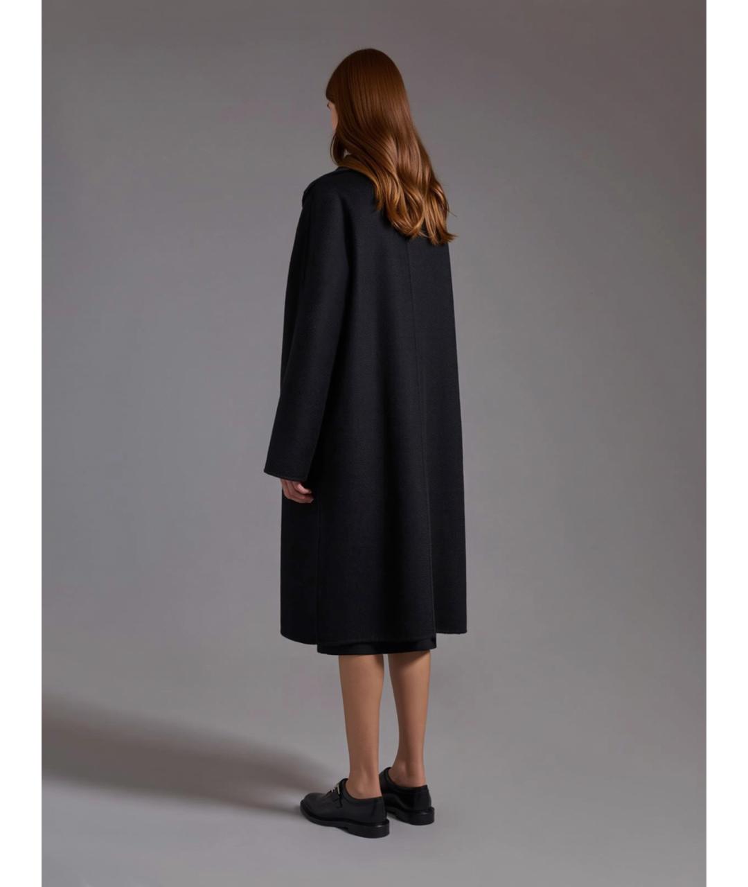 MAX MARA Черное кашемировое пальто, фото 3