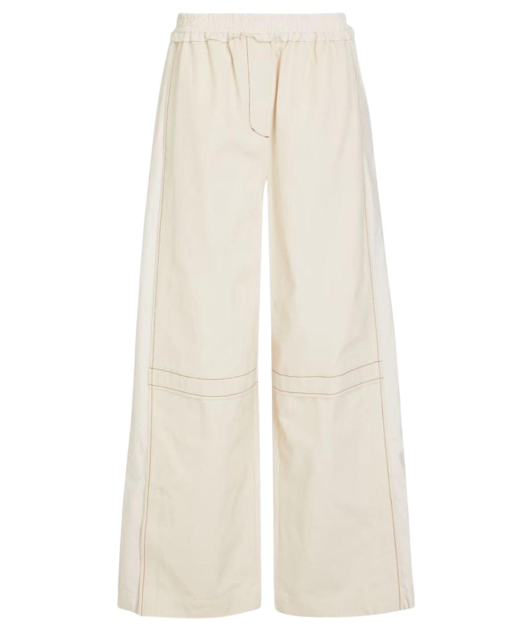 3.1 PHILLIP LIM Бежевые хлопковые брюки широкие, фото 1