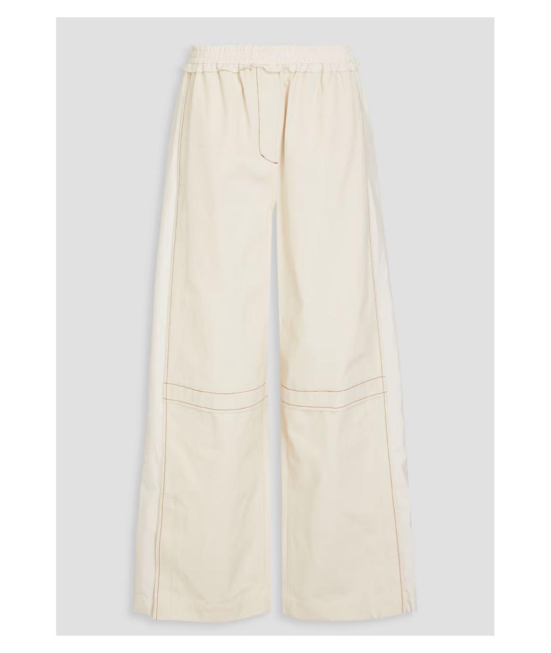 3.1 PHILLIP LIM Бежевые хлопковые брюки широкие, фото 9