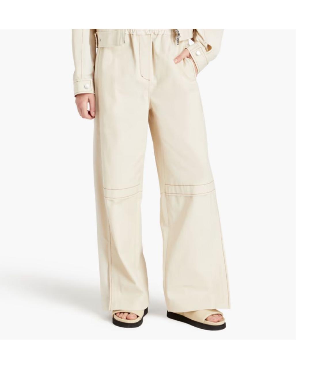 3.1 PHILLIP LIM Бежевые хлопковые брюки широкие, фото 2