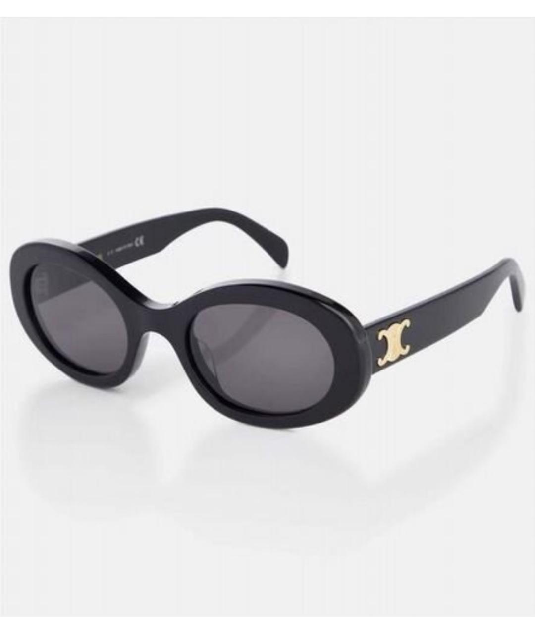 CELINE Черные пластиковые солнцезащитные очки, фото 6