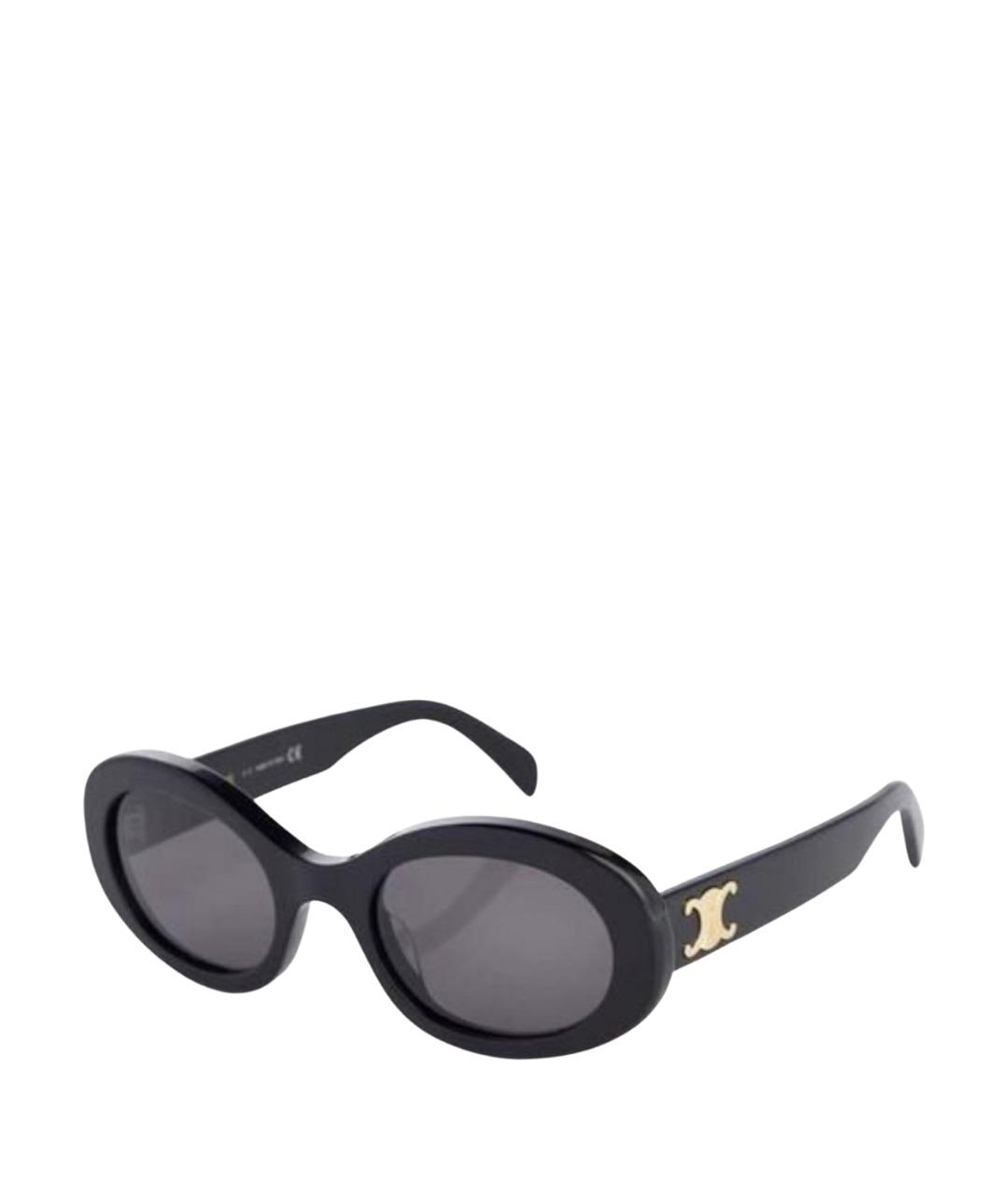 CELINE Черные пластиковые солнцезащитные очки, фото 1