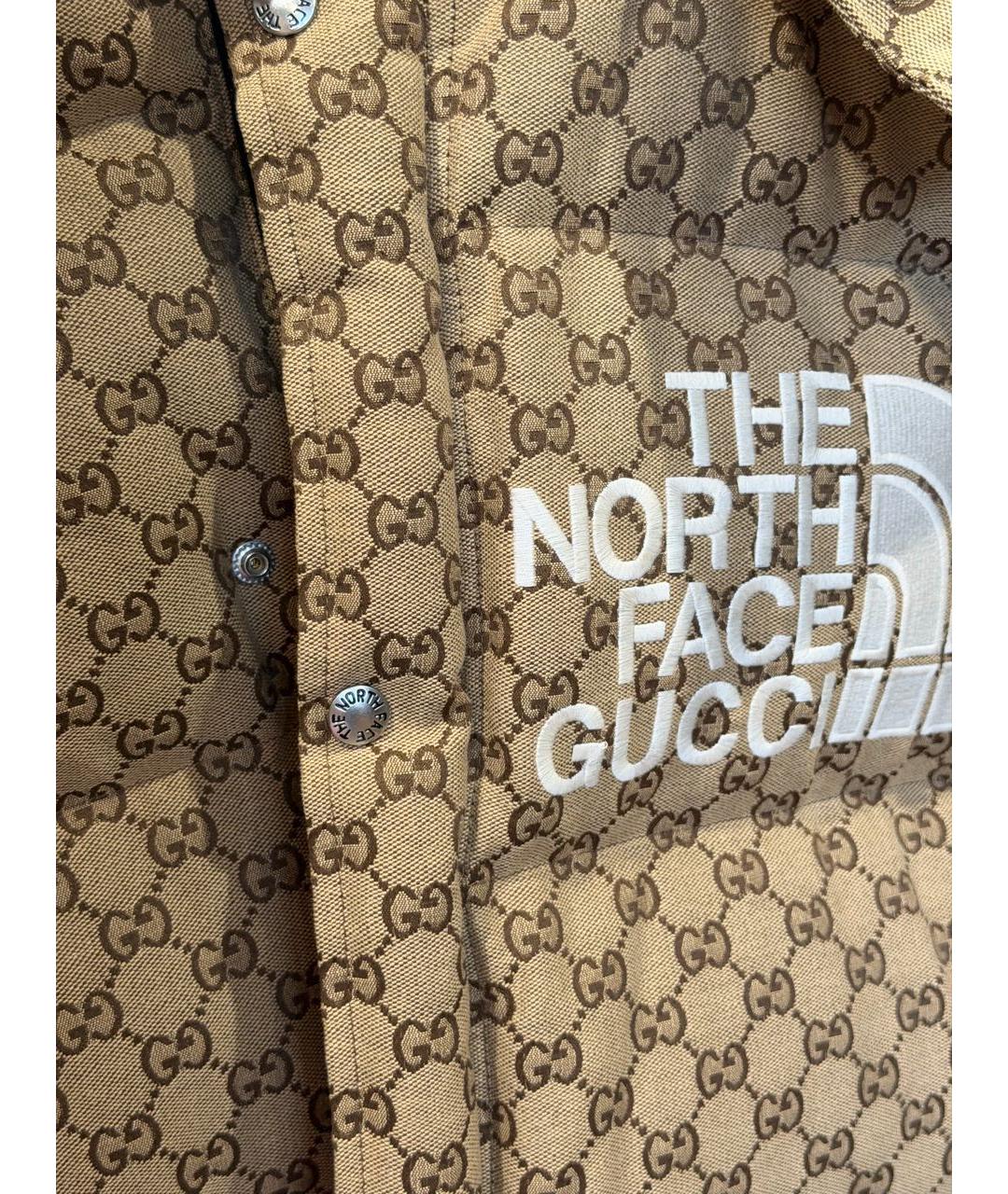 GUCCI Бежевый хлопковый пуховик, фото 4