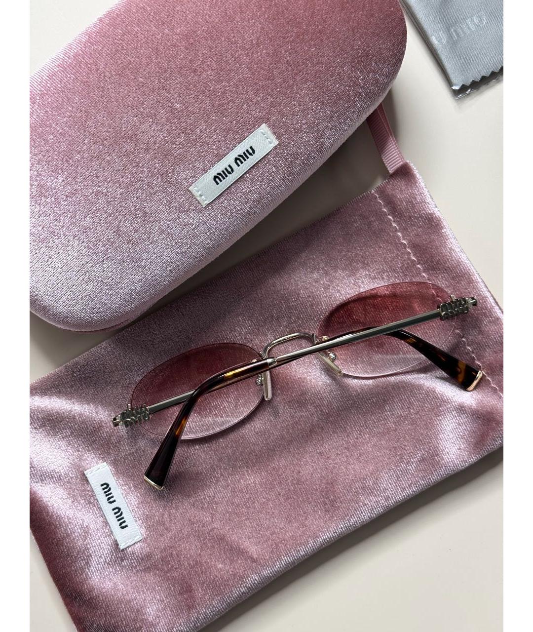 MIU MIU Мульти металлические солнцезащитные очки, фото 7