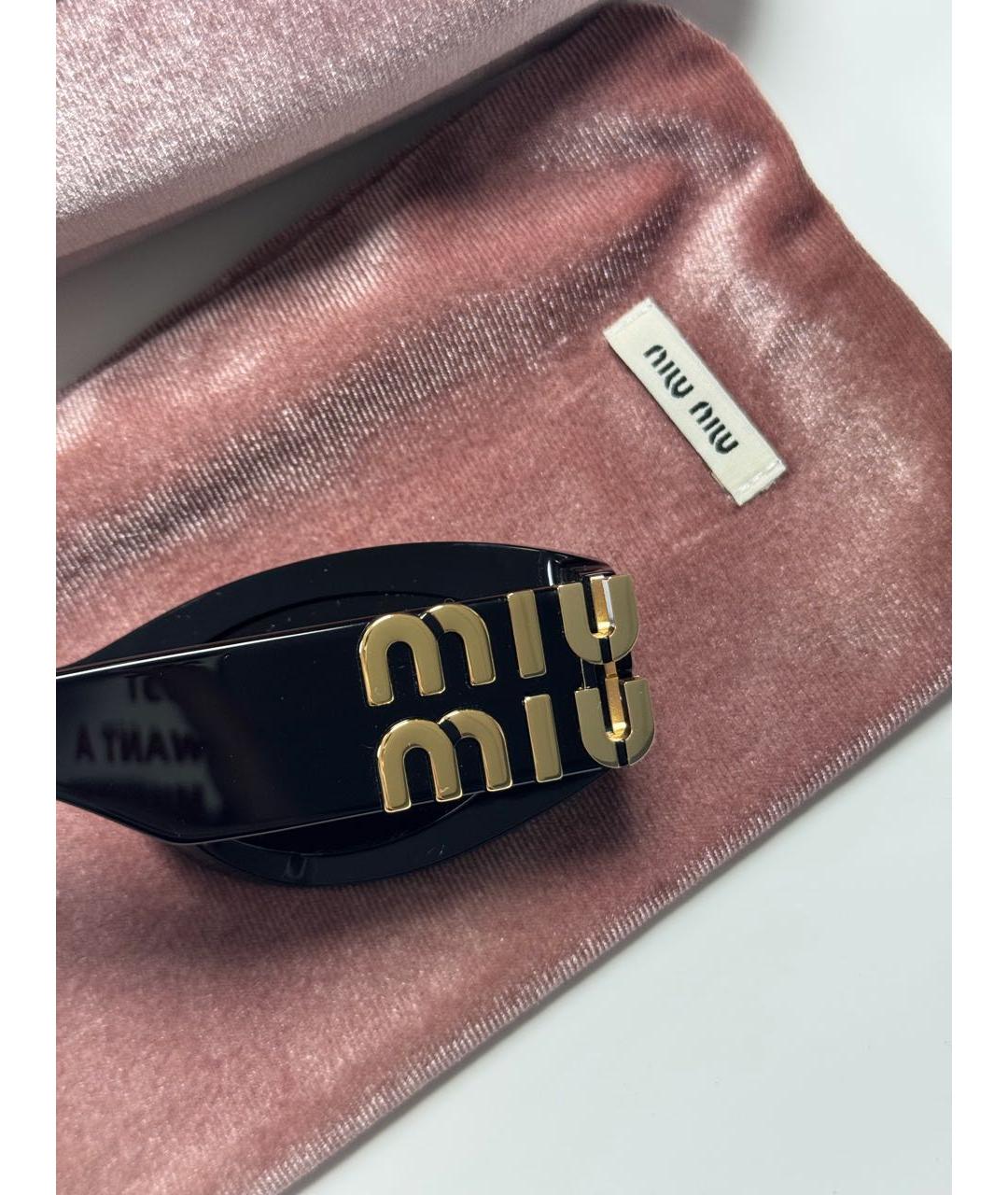 MIU MIU Черные солнцезащитные очки, фото 7