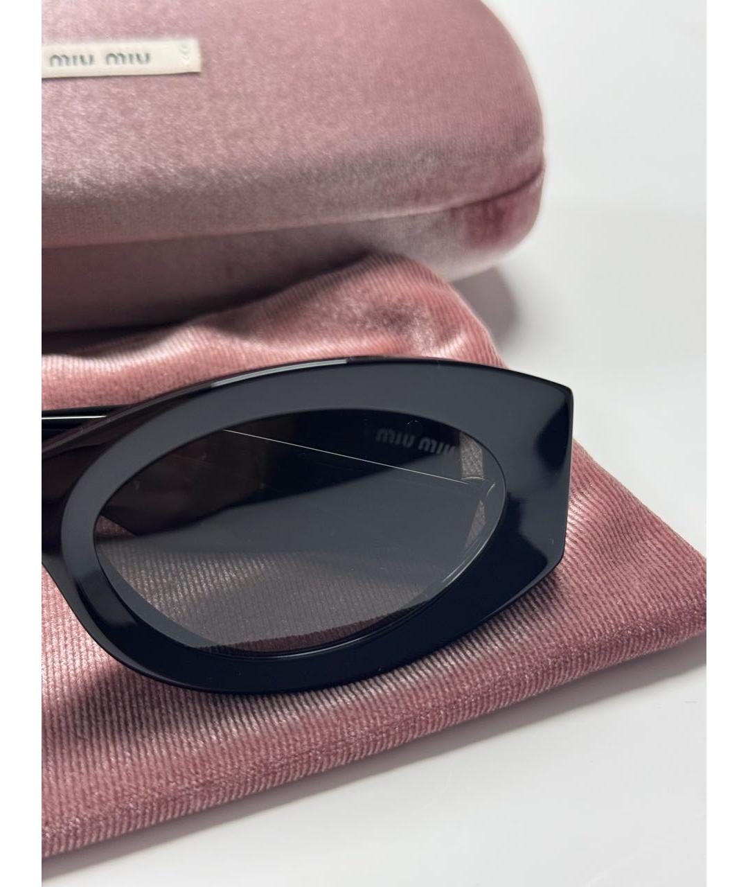 MIU MIU Черные солнцезащитные очки, фото 4