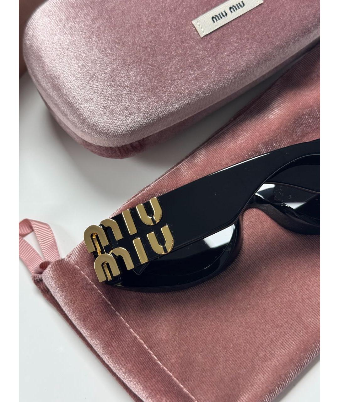 MIU MIU Черные солнцезащитные очки, фото 8