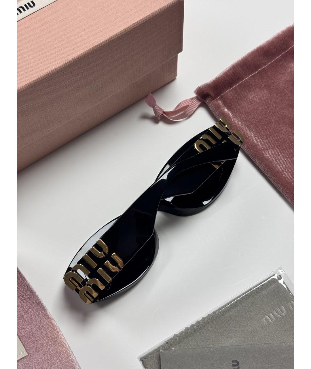 MIU MIU Черные солнцезащитные очки, фото 3