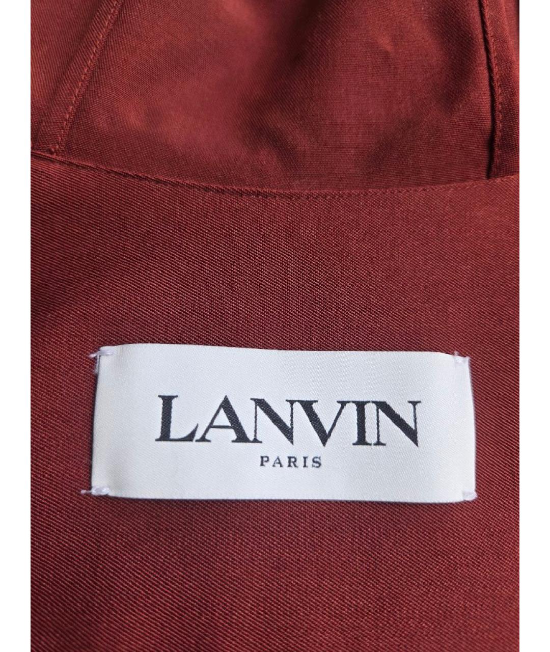 LANVIN Бордовая шерстяная куртка, фото 3