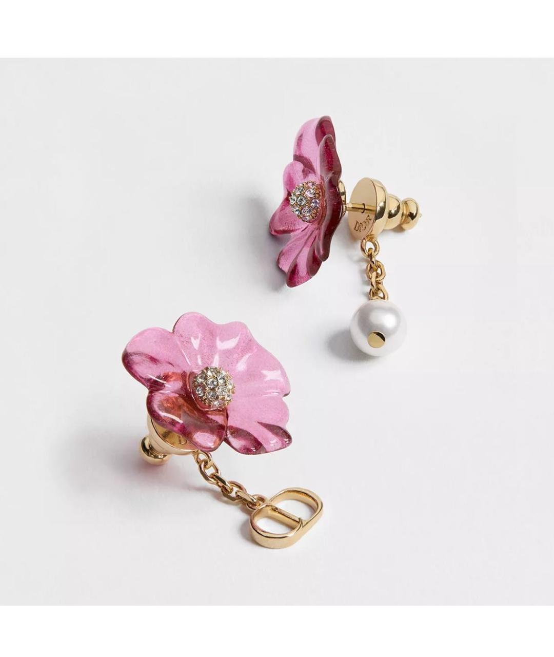 CHRISTIAN DIOR Розовые серьги, фото 2
