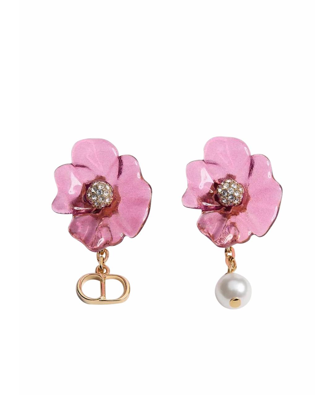 CHRISTIAN DIOR Розовые серьги, фото 1