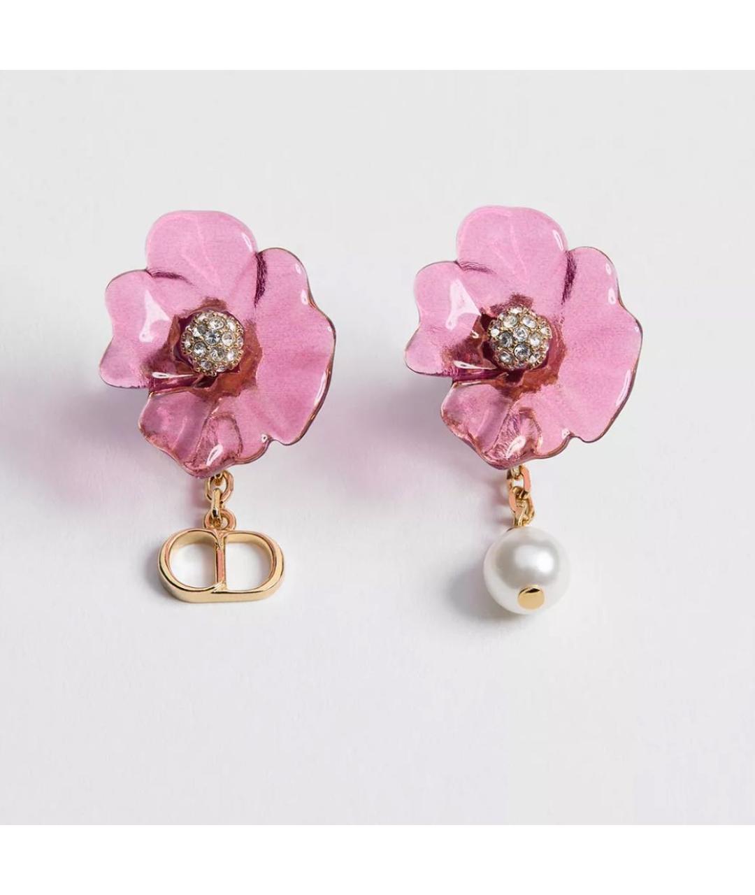 CHRISTIAN DIOR Розовые серьги, фото 4